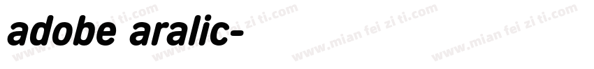 adobe aralic字体转换